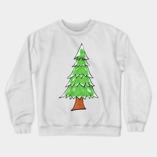 Pine Tree with Snow Crewneck Sweatshirt